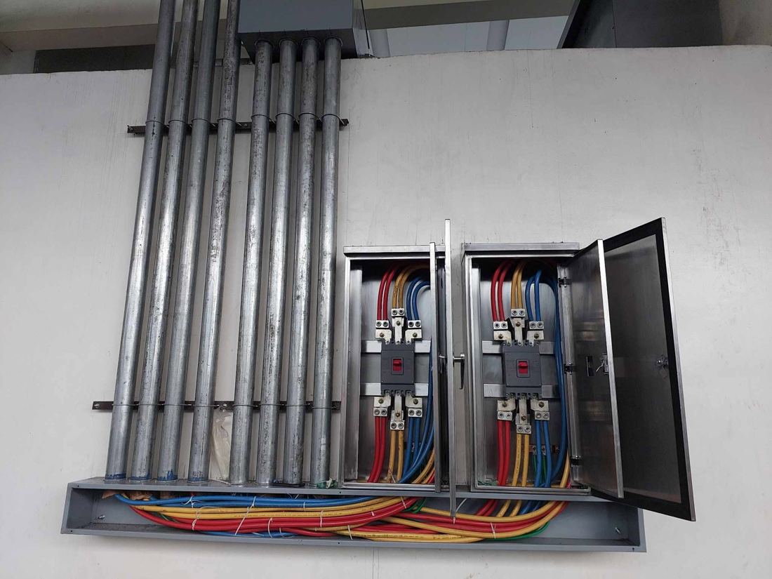 Twin automatic transfer switch panels