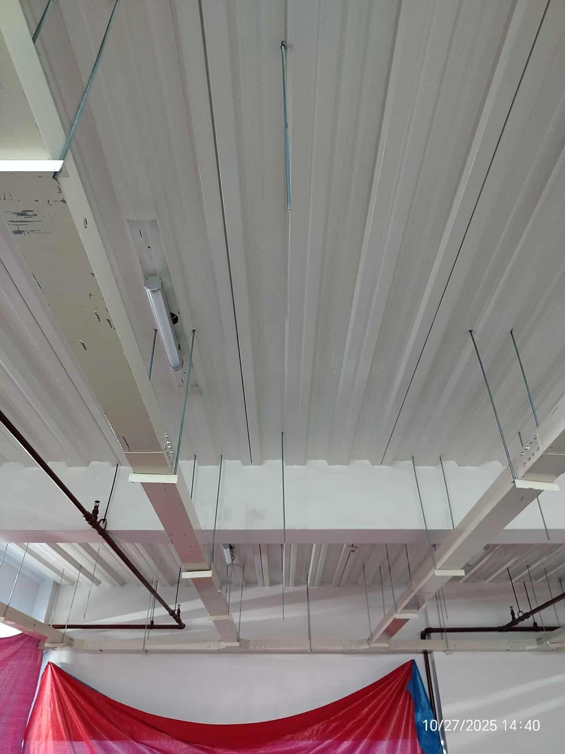 Factory ceiling electrical rough-in