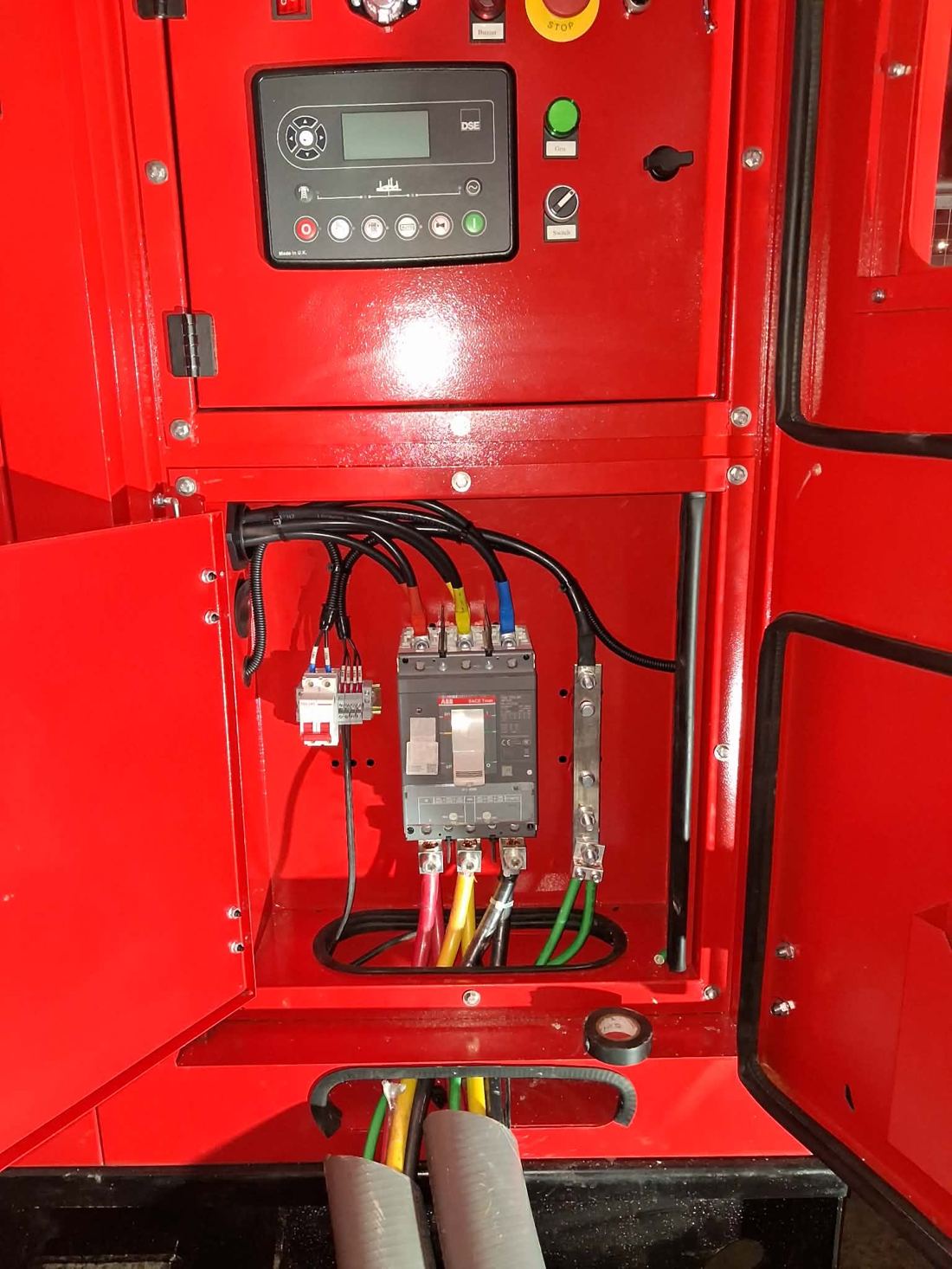Generator control panel wiring