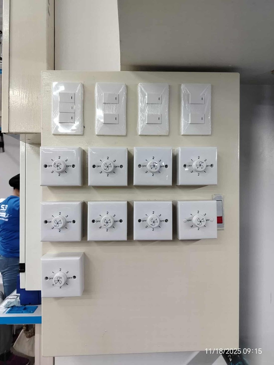 Switch and fan-speed controller installation
