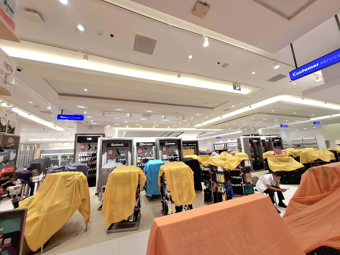 Department store customer service area